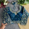 Heavy Pure Vichitra Silk Jari Embroidery & Sequence Work Blouses Suppliers In India